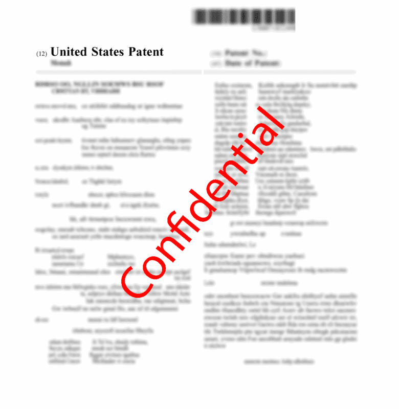 เอกสารสิทธิบัตรสหรัฐอเมริกา (United States Patent) เทคโนโลยี MON (ปิดข้อมูลบางส่วน)